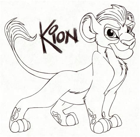 Lion King Kion Coloring Pages