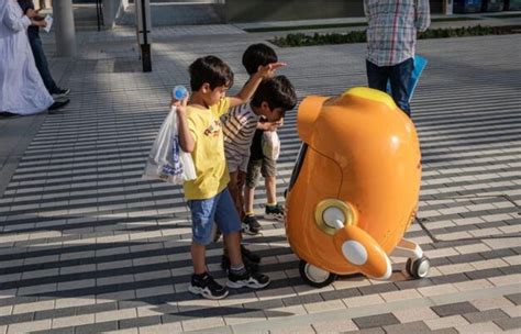 Opti The Robot That Interacts With Visitors To The Venezuela Pavilion