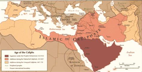 Map Of The Islamic Empire