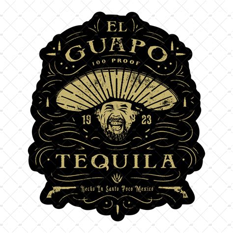 El Guapo Tequila Sticker M00nshot