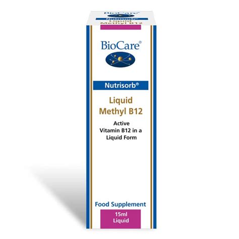 Nutrisorb Liquid Methyl B12 15ml Biocare Guava Health Glasgow S Leading Health Food Store