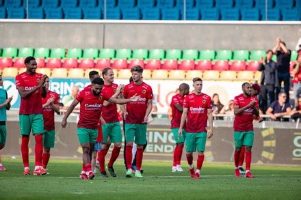 Oostendes Alfons Amade Celebrates During Soccer Editorial Stock Photo