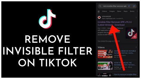 How To Remove Invisible Filter In Tiktok Youtube