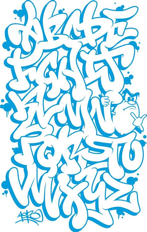 25 best Graffiti fonts images on Pinterest | Types of font styles ...