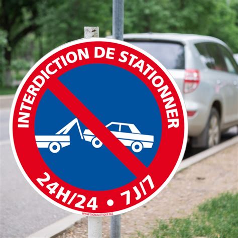 Panneau Interdiction De Stationner H Et J