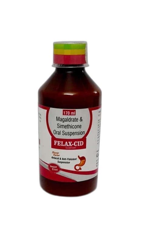 Felax Cid Antibiotic Magaldrate Simethicone Oral Suspension For