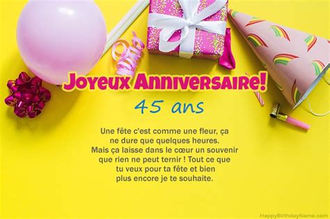 Joyeux Anniversaire 45 Ans Des Images 12