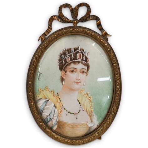 Sold Price: French Josephine Bonaparte Portrait Porcelain Plaque ...