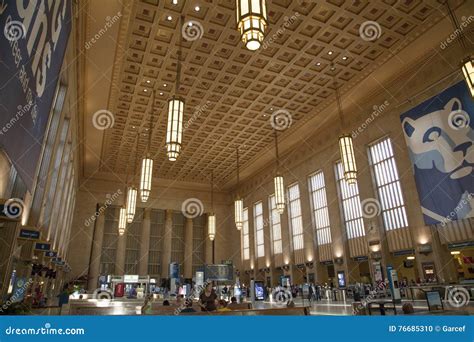 Philadelphia train station editorial image. Image of deco - 76685310