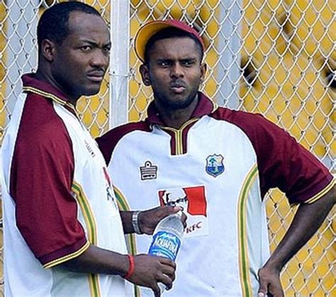 Senior Pros Brian Lara And Shivnarine Chanderpaul At Training