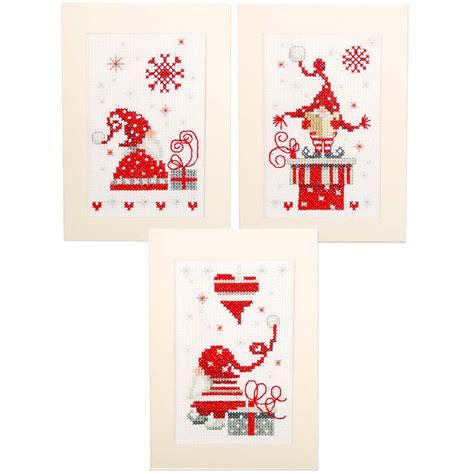 Counted Cross Stitch Christmas Cards