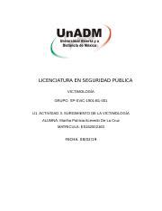 Svic U A Maac Docx Licenciatura En Seguridad P Blica Victimolog A