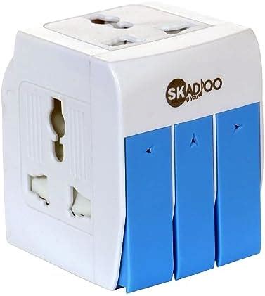 SKIN4GADGETS MX 3 PIn 3 Way Universal Travel Adapter Multi Plug With