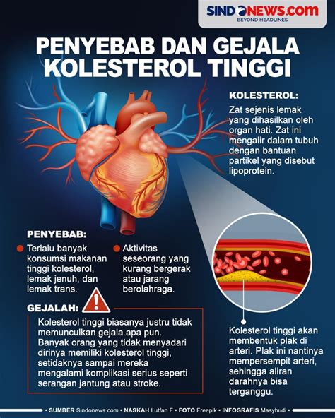 SINDOgrafis: Penyebab dan Gejala Kolesterol Tinggi yang Perlu Diketahui