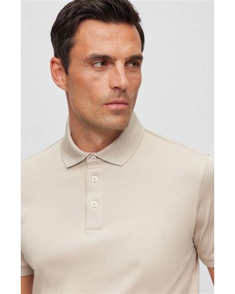 Boss By Hugo Boss Regular Fit Polo Shirt In Mercerized Italian Cotton