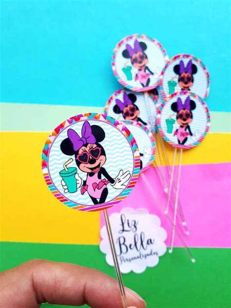 Pin De Liz Bella Personalizados Em Pool Party Da Minnie Festa