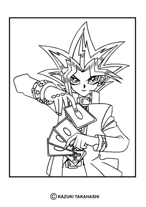 dessin à colorier yu gi oh 5ds à imprimer