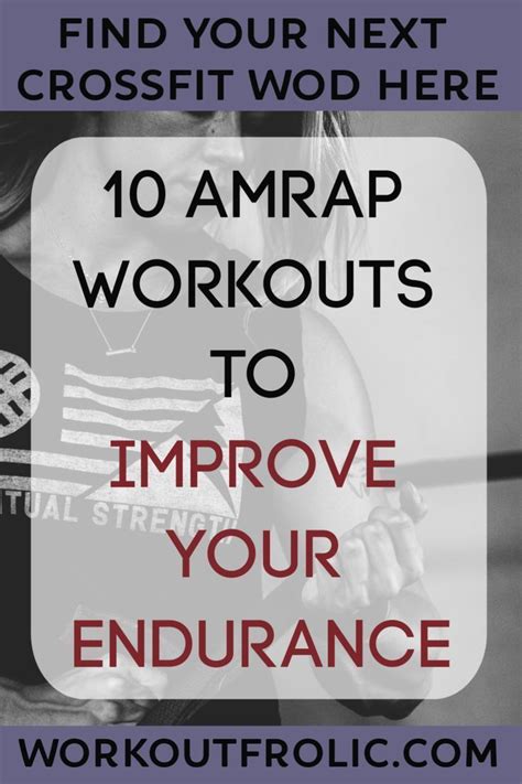 10 Amrap Workouts To Improve Your Endurance In 2020 Amrap Workout