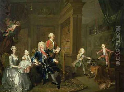 The Cholmondeley Family oil painting reproduction by William Hogarth ...