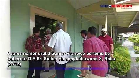 Temui Sri Sultan Hb X Ganjar Minta Doa Restu Dan Dukungan Video