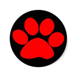 Red Paw Print - ClipArt Best