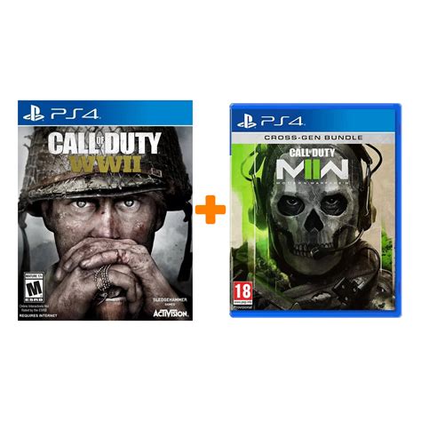 Call of Duty: Modern Warfare II [PS4] + Call of Duty: WWII [PS4 ...
