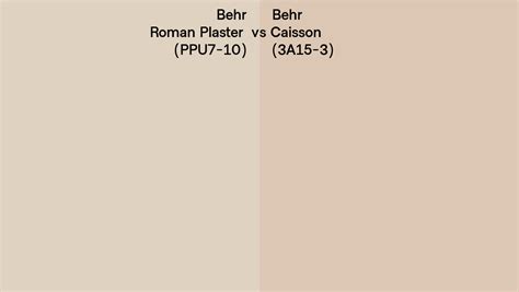 Behr Roman Plaster Vs Caisson Side By Side Comparison