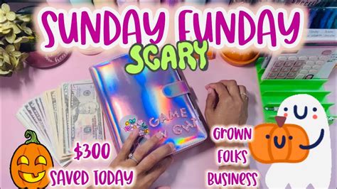 Spooky Scary Sunday Funday Envelope Cash Stuffing October