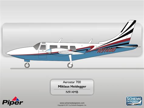 Piper Aerostar 700 N914mb Scheme Designers