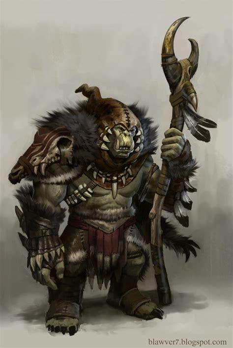 Orc Shaman Picture 2d Fantasy Character Orc Shaman Fantasy Races