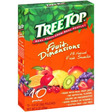 Tree Top Fruit Dimensions Fruit Snacks, 0.9 oz, 10 count - Walmart.com