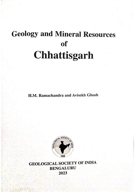 (PDF) Geology and Mineral Resources of Chhattisgarh