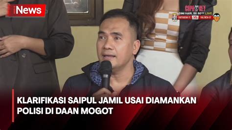 Klarifikasi Saipul Jamil Usai Diamankan Polisi 2 Orang Jadi Tersangka