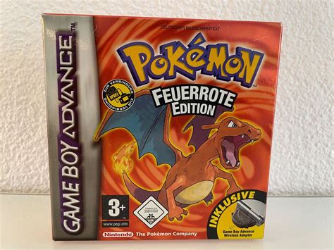 Gba Pok Mon Feuerrote Edition Wireless Sammlerzustand Kaufen Auf