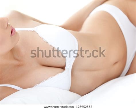 Body Halfnaked Woman Bra Isolated On Stock Photo 123952582 Shutterstock