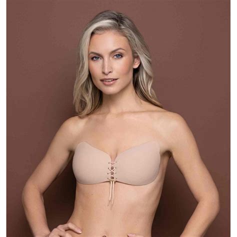 Soutien gorge bandeau adhésif dos nu Beige Bye Bra 3 Suisses