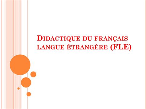 Solution Didactique Du Fran Ais Langue Trang Re Fle Studypool