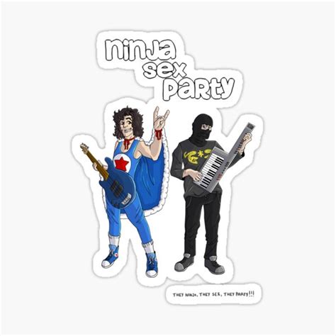 Ninja Sex Party Sticker By Munchbot Redbubble