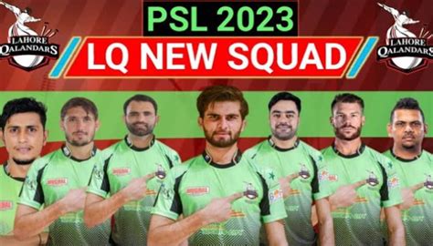 Lahore Qalandars Squad Psl Players List Brand Ambassadors