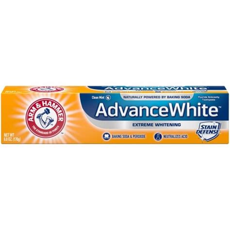 Arm & Hammer Advance White Extreme Whitening Baking Soda & Peroxide ...