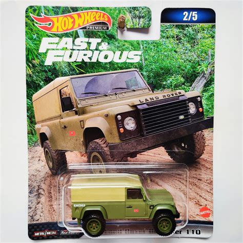 Skala 1 64 Hot Wheels Premium Fast Furious Land Rover Defender 110