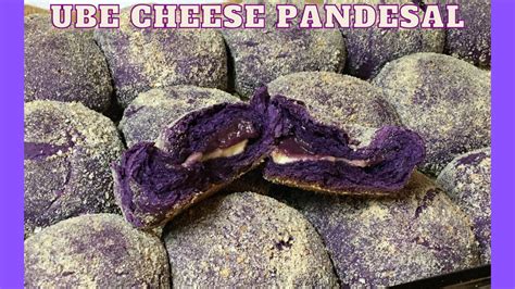 Soft Ube Cheese Pandesal With Ube Halaya How To Make Ube Cheese Pandesal Youtube