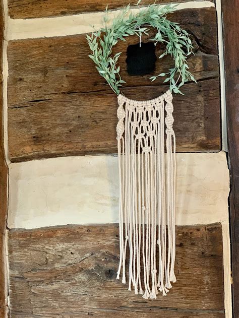 Handmade Macrame Hoop Wall Hanging Etsy