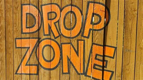 Drop Zone Sign Drop Zone Novelty Sign Signs