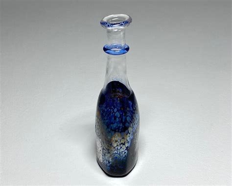 Kosta Boda Bertil Vallien Miniature Art Glass Bottle Vase Etsy