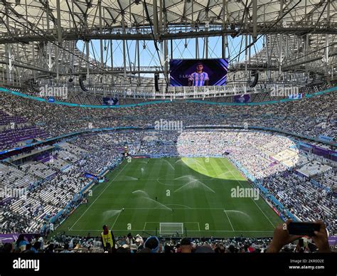 Wundersch Ner Blick Auf Das Innere Des Lusail Stadions Fifa