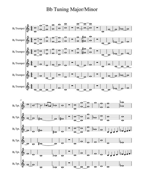 Chord Progression Medley Sheet Music For Cornet Brass Ensemble