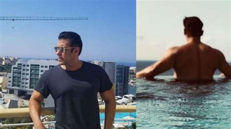 Straight From Malta Salman Khans Shirtless Poolside Picture Is What We Need To Make Our Day