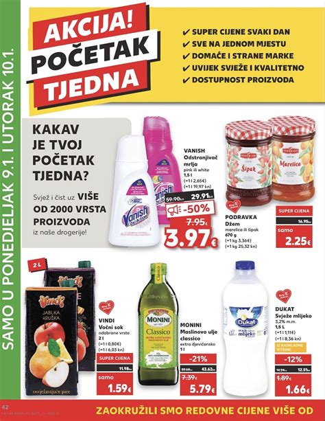 Kaufland akcija za početak tjedna do 10 01