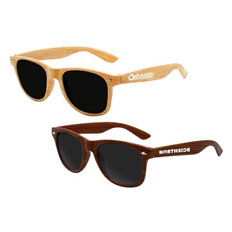 Promotional Wood Grain Sunglasses